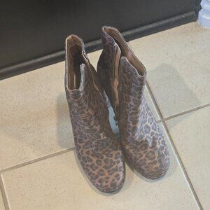 Leopard Print Booties